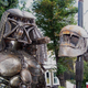 Illustration for article titled Steampunk Predator Stands Guard Over Junk Shop